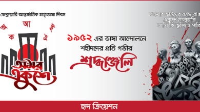 ২১ ফেব্রুয়ারি ব্যানার ডিজাইন 21 February Banner Design EPS Free Download